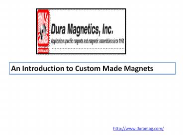 An Introduction to Custom Made Magnets (2)