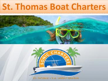 St. Thomas boat charters