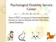 Psychological Disability Service Center