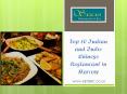 Top 10 Indian and Indo- Chinese Restaurant in Harrow | Indian Restaurant & Bar PowerPoint PPT Presentation