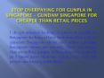 Stop overpaying for gunpla in Singapore – Gundam Singapore for Cheaper than Retail Prices