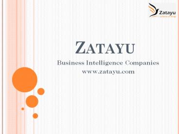 Top Business Intelligence Companies in India - Zatayu