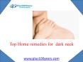 8 simple home remedies for dark neck PowerPoint PPT Presentation