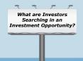 Sam Zormati - What are investors searching in an investment opportunity? PowerPoint PPT Presentation