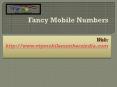 Fancy Mobile Numbers PowerPoint PPT Presentation