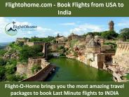 Flightohome.com - Book flights from USA to India