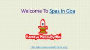 Spas in Goa