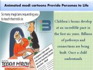Animated Modi Cartoons Provide Personas To Life