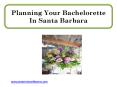 Planning Your Bachelorette In Santa Barbara PowerPoint PPT Presentation