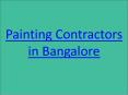Painting Contractors in bangalore PowerPoint PPT Presentation