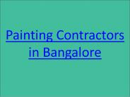Painting Contractors in bangalore