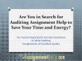 Auditing Assignment Help Online From MyAssignmenthelp.com Experts PowerPoint PPT Presentation