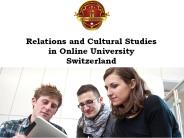 Relations and Cultural Studies in Online University Switzerland