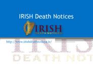 Recent Death Notices