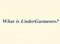 Undergarments Presentation PowerPoint PPT Presentation