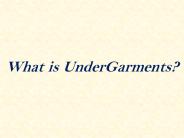 Undergarments Presentation