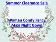 Ladies Hosiery Sleepwear Maxi Night Dress