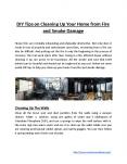 DIY Tips on Cleaning Up Your Home from Fire and Smoke Damage PowerPoint PPT Presentation