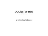 printer technicians - doorstep hub