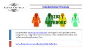 Kids bathrobes wholesale
