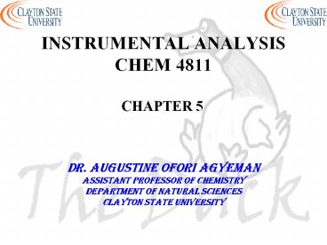 INSTRUMENTAL ANALYSIS CHEM 4811