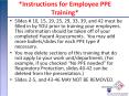 *Instructions for Employee PPE Training* PowerPoint PPT Presentation