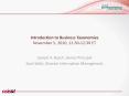 Introduction to Business Taxonomies November 5, 2010, 11:30-12:30 ET PowerPoint PPT Presentation