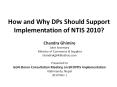 How and Why DPs Should Support Implementation of NTIS 2010? PowerPoint PPT Presentation