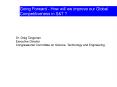 Going Forward - How will we improve our Global Competitiveness in S PowerPoint PPT Presentation