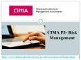 CIMA P3 Risk Management Dumps Questions Answers PowerPoint PPT Presentation