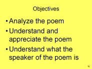 Objectives