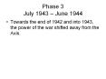 Phase 3 July 1943  PowerPoint PPT Presentation
