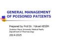 GENERAL MANAGEMENT OF POISONED PATIENTS PowerPoint PPT Presentation