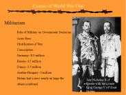 Causes of World War One