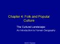 Chapter 4: Folk and Popular Culture PowerPoint PPT Presentation