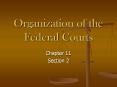 Organization of the Federal Courts PowerPoint PPT Presentation