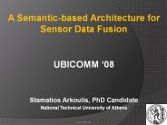 A Semantic-based Architecture for Sensor Data Fusion