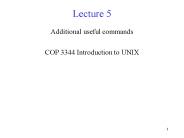 Additional useful commands