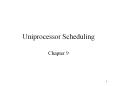Uniprocessor Scheduling PowerPoint PPT Presentation