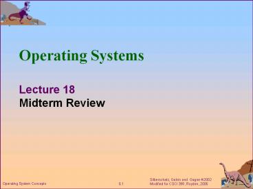Module 6:  CPU Scheduling