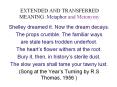 EXTENDED AND TRANSFERRED MEANING :Metaphor and Metonymy PowerPoint PPT Presentation