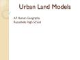 Urban Land Models PowerPoint PPT Presentation