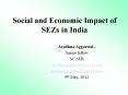 Social and Economic Impact of SEZs in India