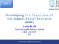 Developing the Capacities of the Digital Social Economy (DISE) PowerPoint PPT Presentation