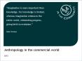 Anthropology in the commercial world PowerPoint PPT Presentation