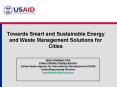 Towards Smart and Sustainable Energy and Waste Management Solutions for Cities PowerPoint PPT Presentation