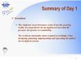 Summary of Day 1 PowerPoint PPT Presentation