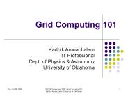 Grid Computing 101
