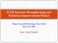 Project Launch Workshop: New Delhi PowerPoint PPT Presentation