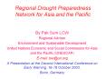 Regional Drought Preparedness Network for Asia and the Pacific   PowerPoint PPT Presentation